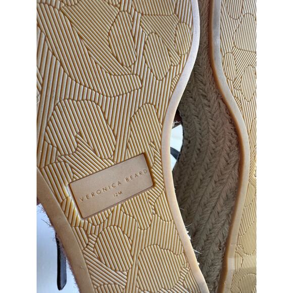 Veronica Beard  brown Reema Braided Ankle-Strap Wedge Sandals size 12 - Picture 12 of 13